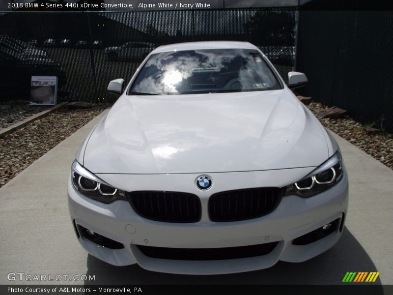 Alpine White / Ivory White 2018 BMW 4 Series 440i xDrive Convertible