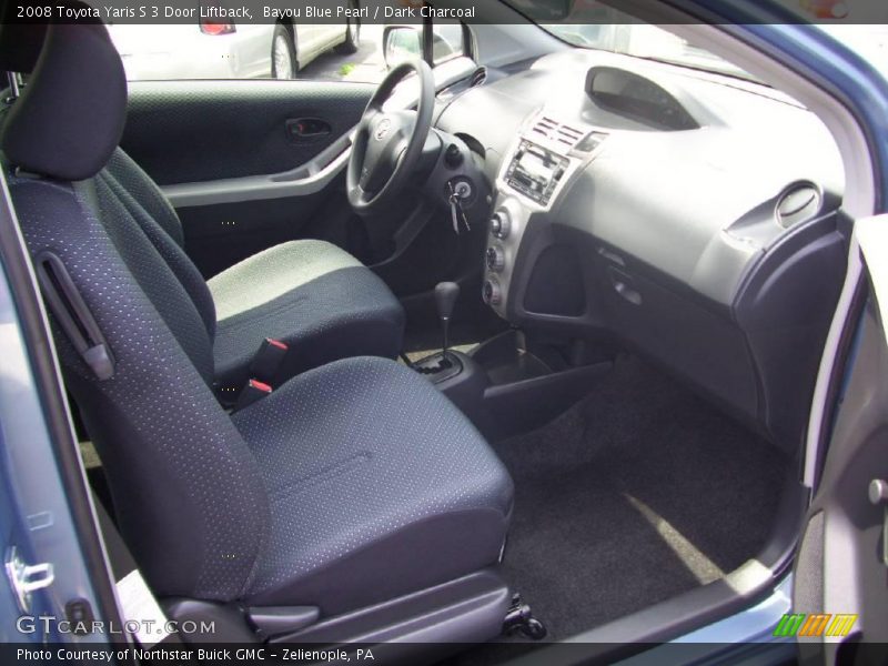 Bayou Blue Pearl / Dark Charcoal 2008 Toyota Yaris S 3 Door Liftback