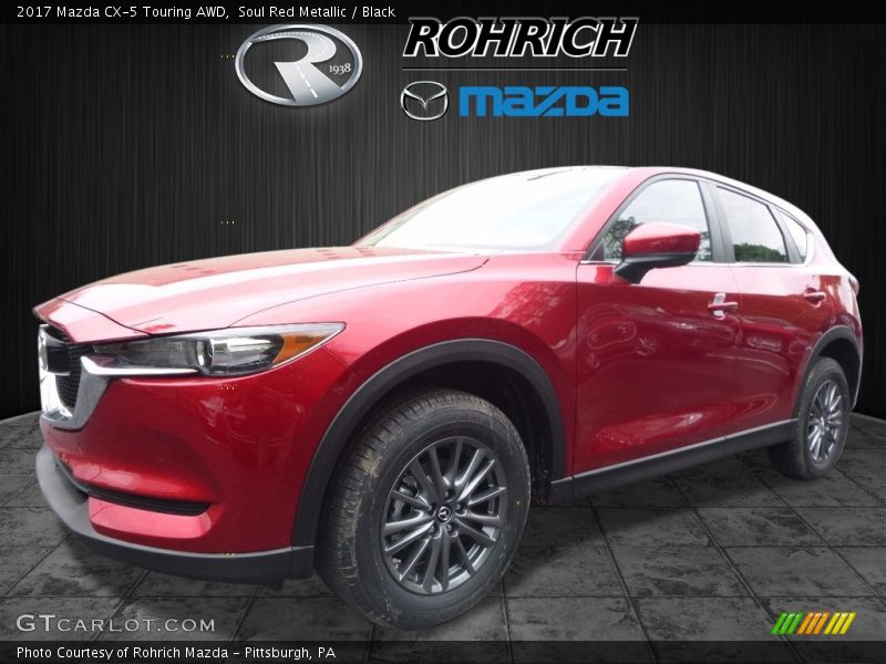 Soul Red Metallic / Black 2017 Mazda CX-5 Touring AWD
