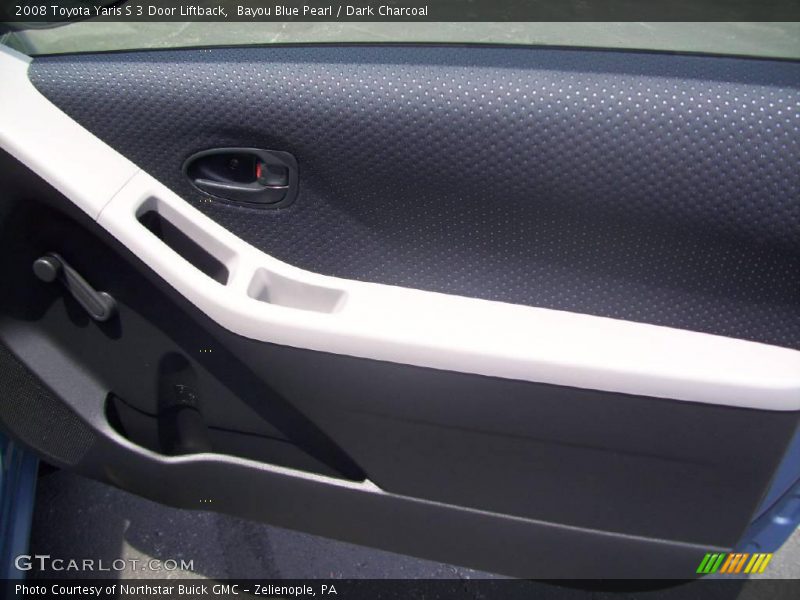 Bayou Blue Pearl / Dark Charcoal 2008 Toyota Yaris S 3 Door Liftback
