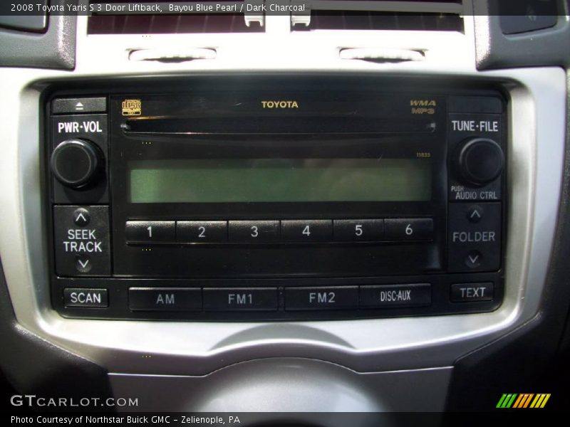 Bayou Blue Pearl / Dark Charcoal 2008 Toyota Yaris S 3 Door Liftback