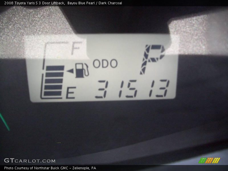 Bayou Blue Pearl / Dark Charcoal 2008 Toyota Yaris S 3 Door Liftback