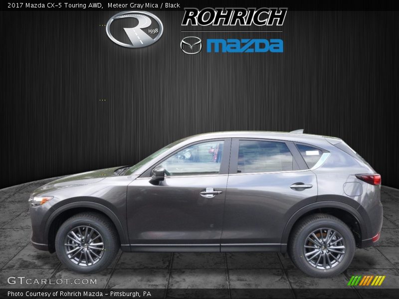 Meteor Gray Mica / Black 2017 Mazda CX-5 Touring AWD