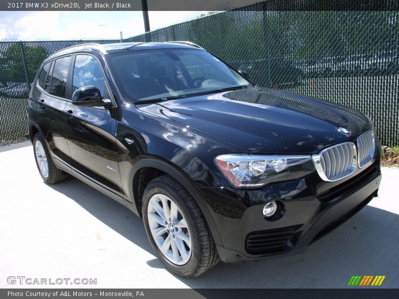 Jet Black / Black 2017 BMW X3 xDrive28i