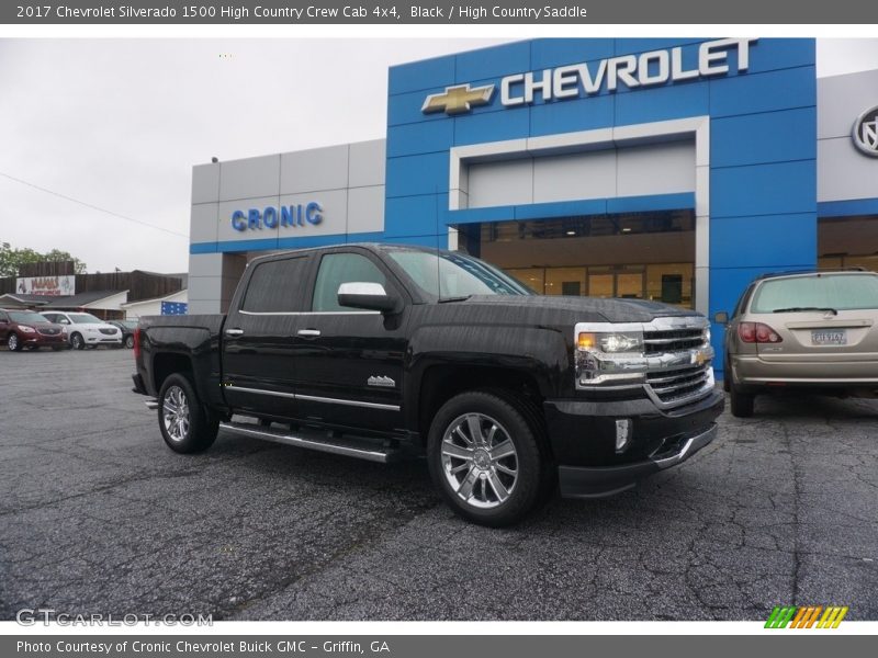 Black / High Country Saddle 2017 Chevrolet Silverado 1500 High Country Crew Cab 4x4