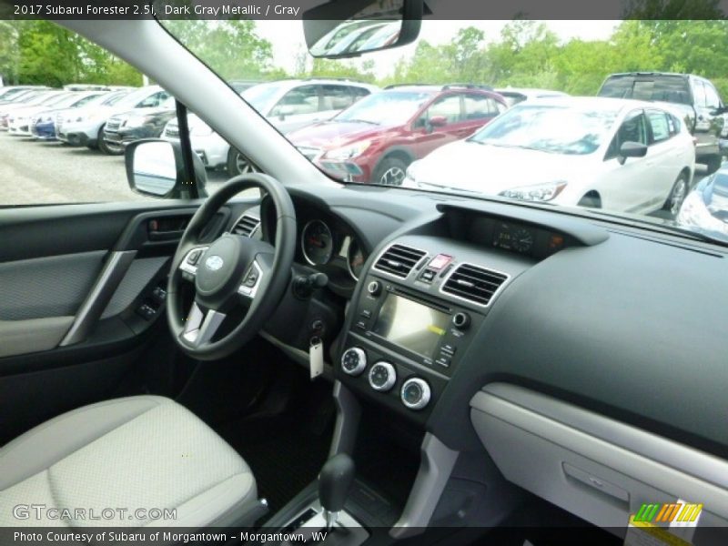 Dark Gray Metallic / Gray 2017 Subaru Forester 2.5i