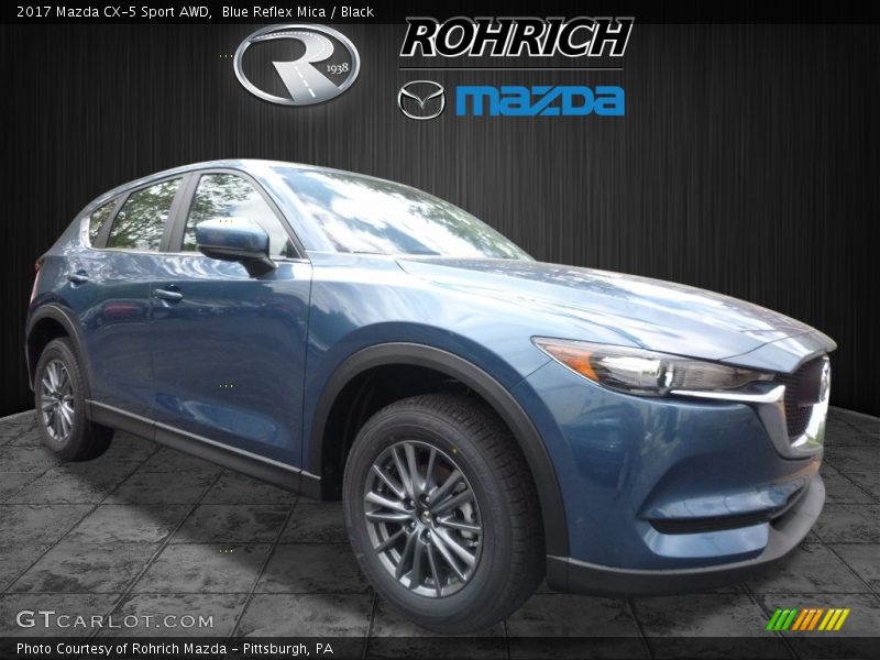 Blue Reflex Mica / Black 2017 Mazda CX-5 Sport AWD