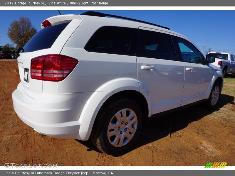 Vice White / Black/Light Frost Beige 2017 Dodge Journey SE