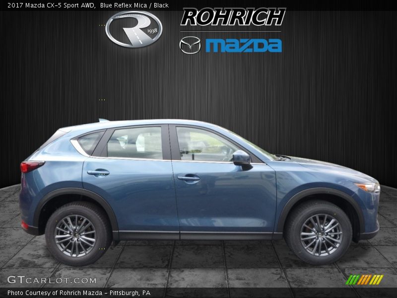Blue Reflex Mica / Black 2017 Mazda CX-5 Sport AWD