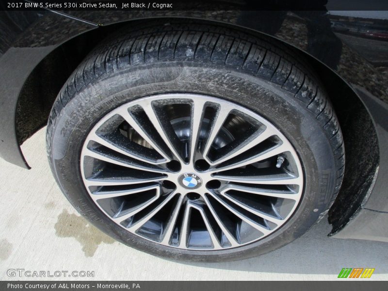 Jet Black / Cognac 2017 BMW 5 Series 530i xDrive Sedan