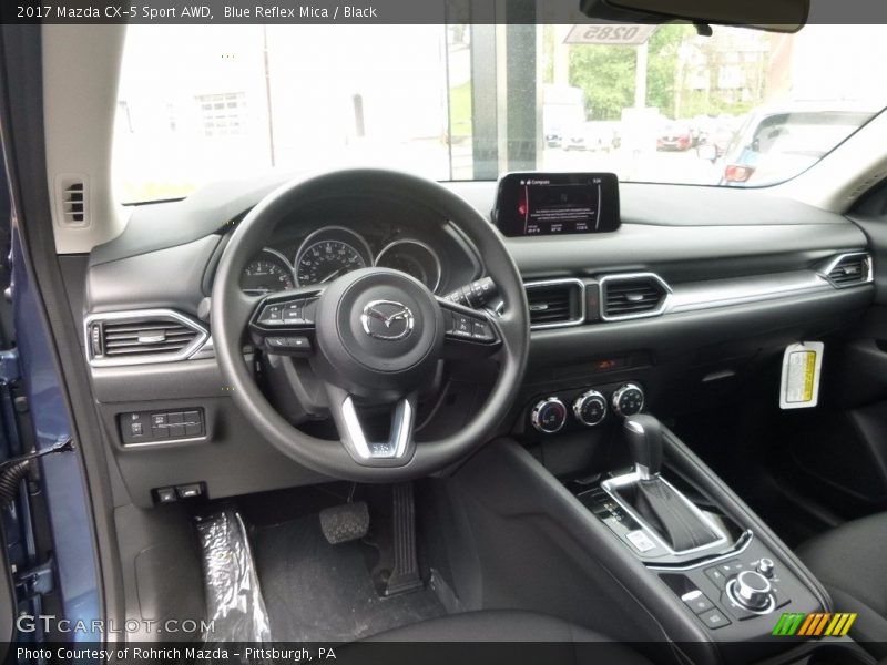 Blue Reflex Mica / Black 2017 Mazda CX-5 Sport AWD