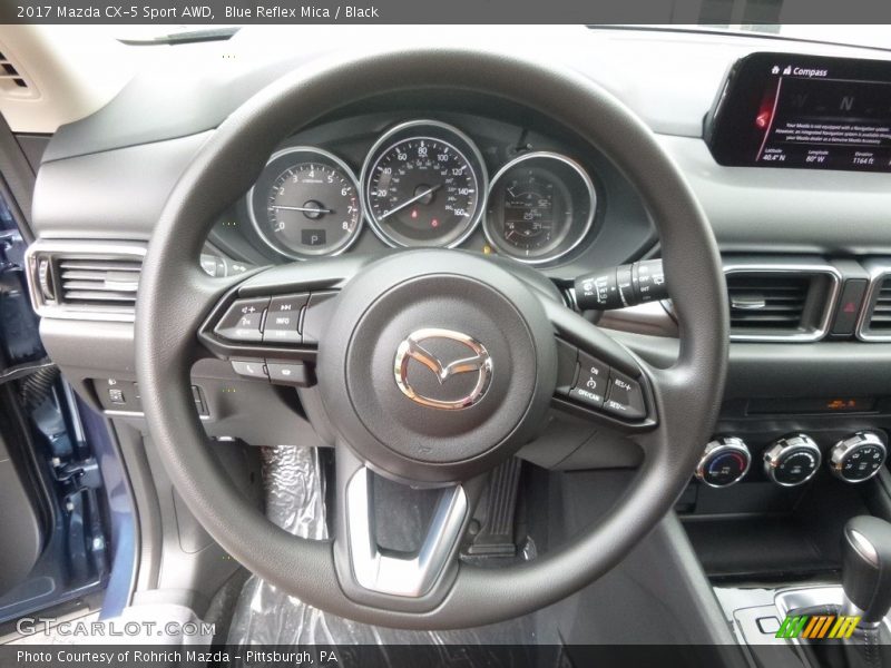 Blue Reflex Mica / Black 2017 Mazda CX-5 Sport AWD