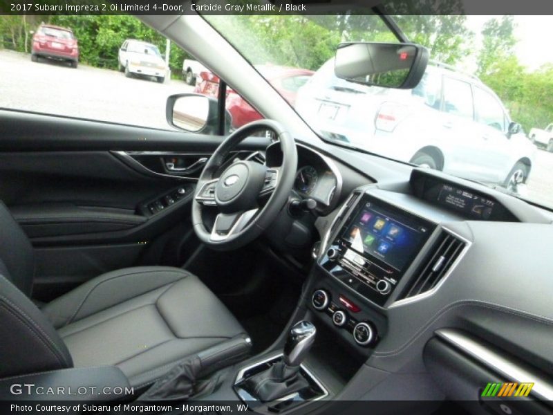 Carbide Gray Metallic / Black 2017 Subaru Impreza 2.0i Limited 4-Door