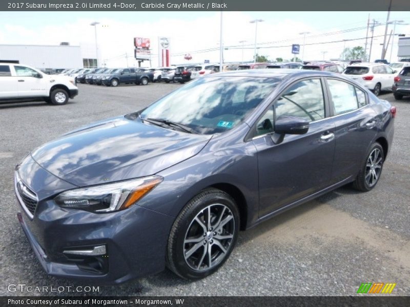 Carbide Gray Metallic / Black 2017 Subaru Impreza 2.0i Limited 4-Door