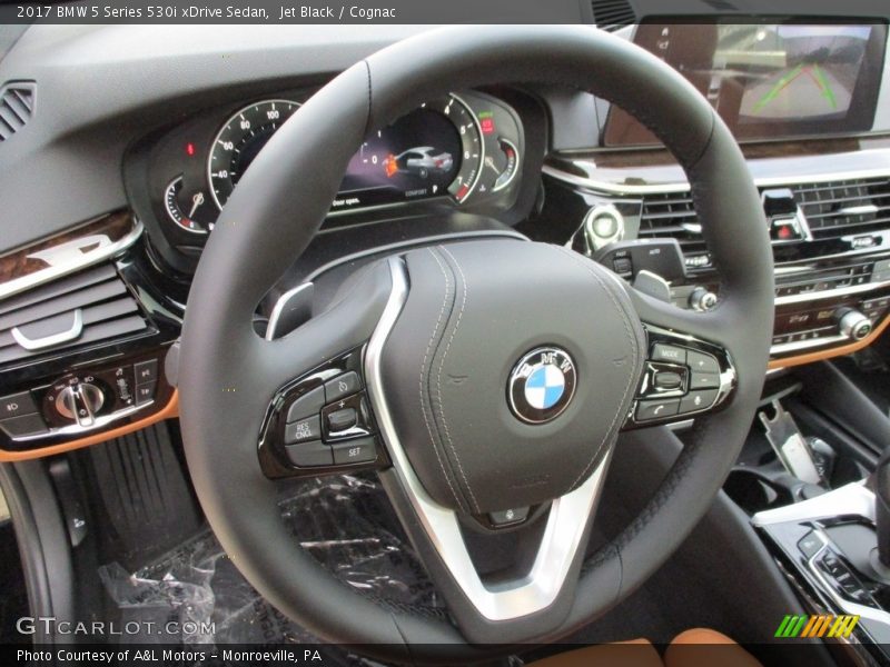Jet Black / Cognac 2017 BMW 5 Series 530i xDrive Sedan