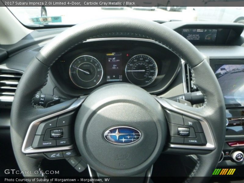 Carbide Gray Metallic / Black 2017 Subaru Impreza 2.0i Limited 4-Door