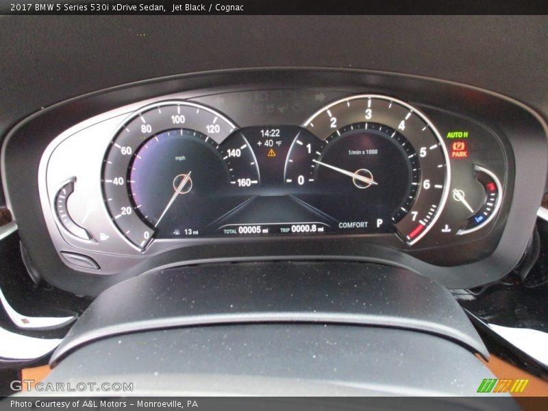 Jet Black / Cognac 2017 BMW 5 Series 530i xDrive Sedan