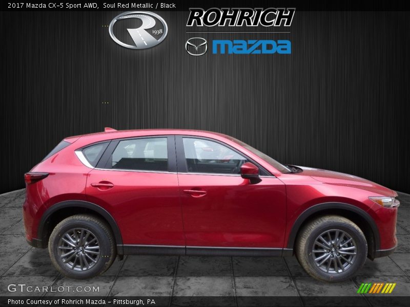 Soul Red Metallic / Black 2017 Mazda CX-5 Sport AWD