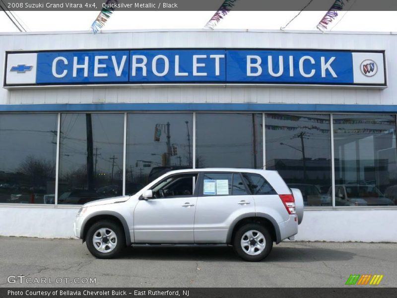 Quicksilver Metallic / Black 2008 Suzuki Grand Vitara 4x4
