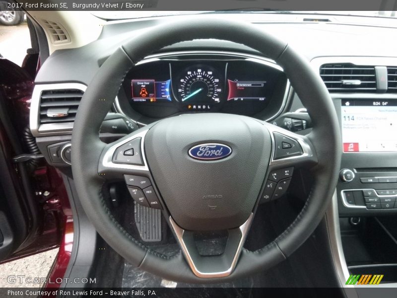 Burgundy Velvet / Ebony 2017 Ford Fusion SE