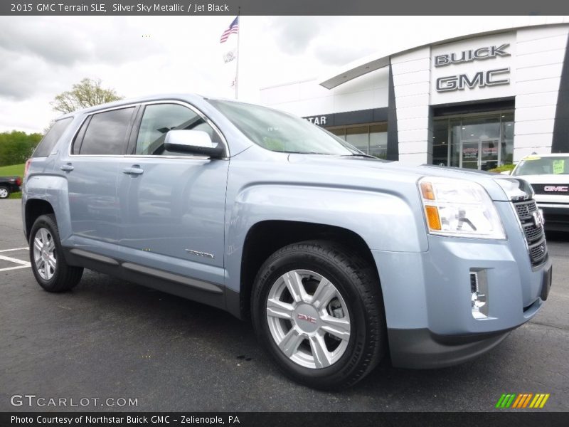 Silver Sky Metallic / Jet Black 2015 GMC Terrain SLE
