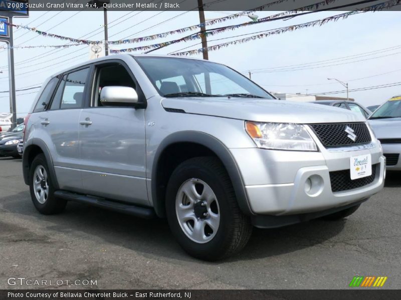 Quicksilver Metallic / Black 2008 Suzuki Grand Vitara 4x4