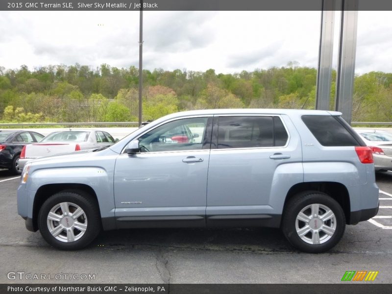 Silver Sky Metallic / Jet Black 2015 GMC Terrain SLE