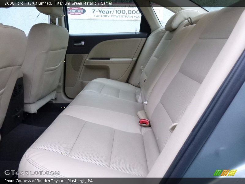 Titanium Green Metallic / Camel 2008 Ford Taurus Limited