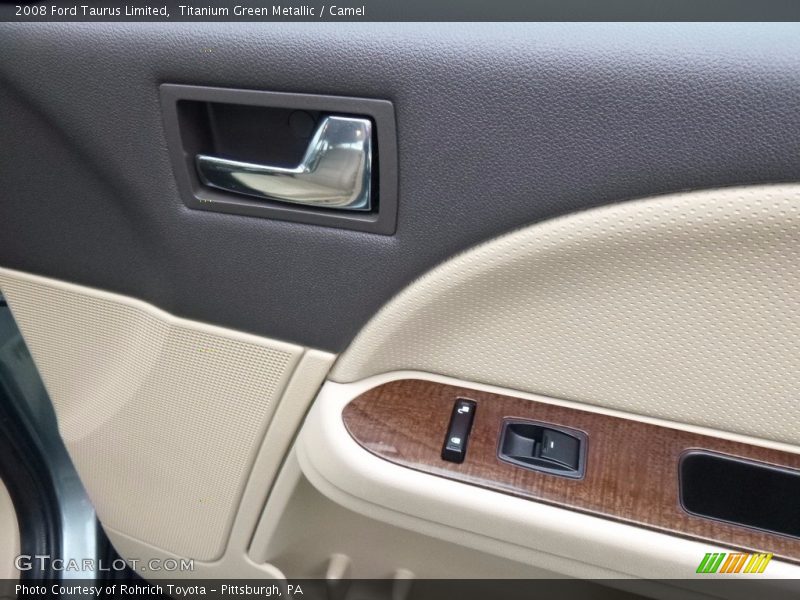 Titanium Green Metallic / Camel 2008 Ford Taurus Limited