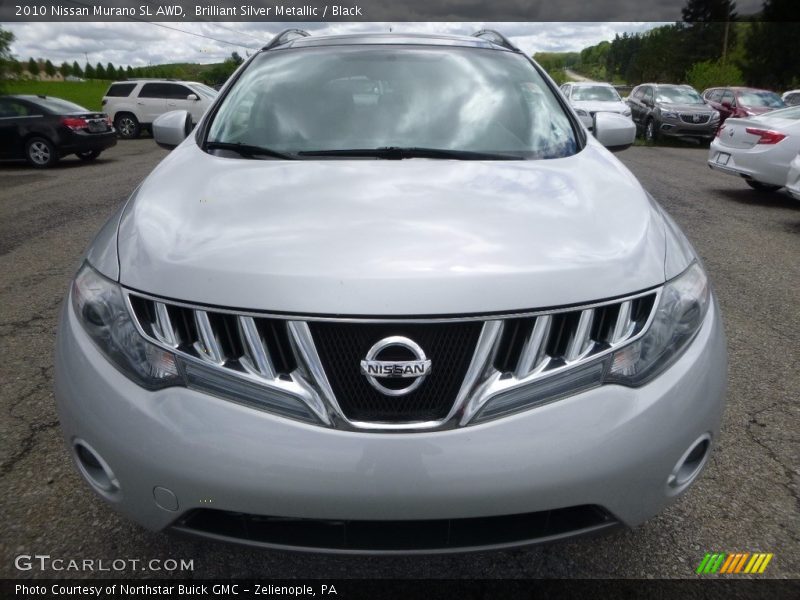 Brilliant Silver Metallic / Black 2010 Nissan Murano SL AWD