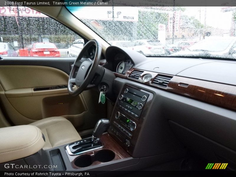 Titanium Green Metallic / Camel 2008 Ford Taurus Limited
