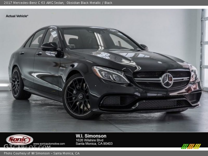 Obsidian Black Metallic / Black 2017 Mercedes-Benz C 63 AMG Sedan