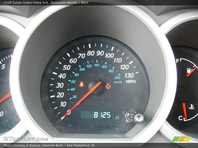 Quicksilver Metallic / Black 2008 Suzuki Grand Vitara 4x4