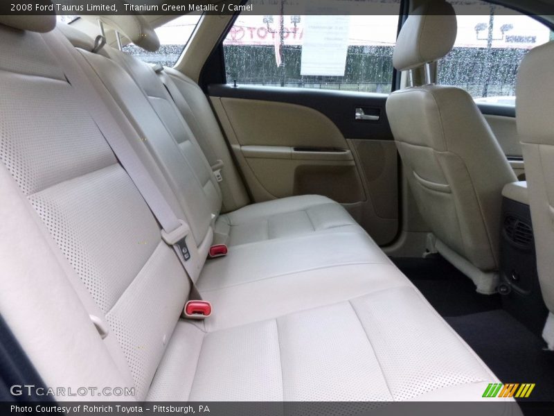 Titanium Green Metallic / Camel 2008 Ford Taurus Limited