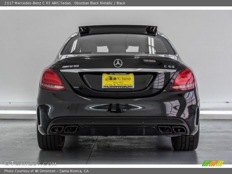 Obsidian Black Metallic / Black 2017 Mercedes-Benz C 63 AMG Sedan