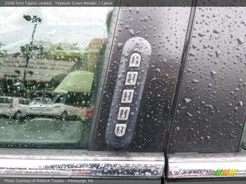 Titanium Green Metallic / Camel 2008 Ford Taurus Limited