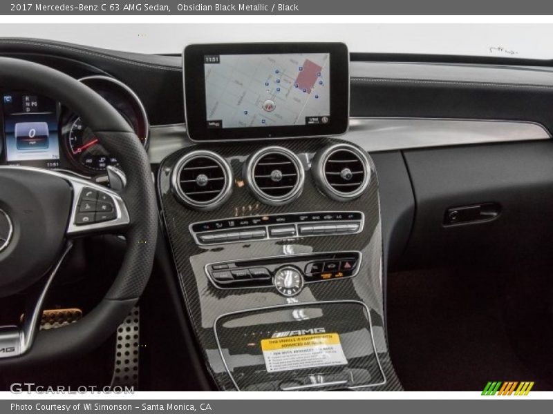 Navigation of 2017 C 63 AMG Sedan