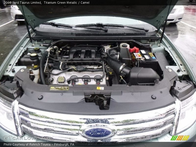 Titanium Green Metallic / Camel 2008 Ford Taurus Limited