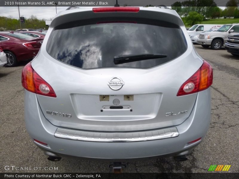 Brilliant Silver Metallic / Black 2010 Nissan Murano SL AWD