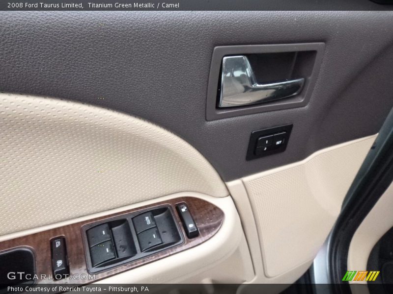 Titanium Green Metallic / Camel 2008 Ford Taurus Limited