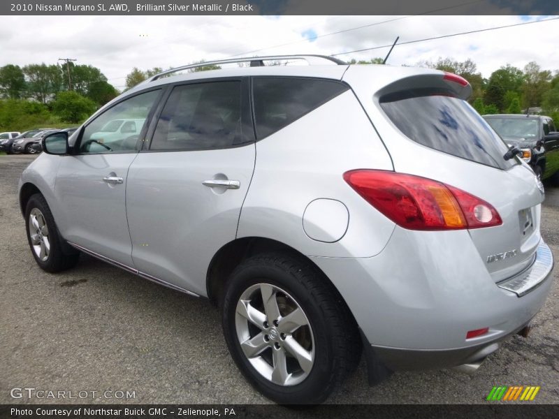 Brilliant Silver Metallic / Black 2010 Nissan Murano SL AWD