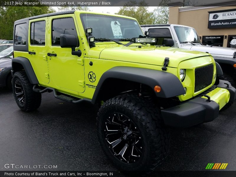 Hypergreen / Black 2017 Jeep Wrangler Unlimited Sport 4x4