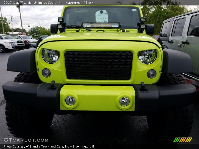 Hypergreen / Black 2017 Jeep Wrangler Unlimited Sport 4x4