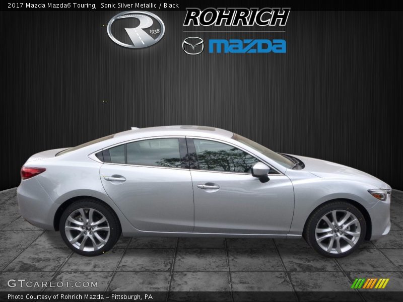 Sonic Silver Metallic / Black 2017 Mazda Mazda6 Touring