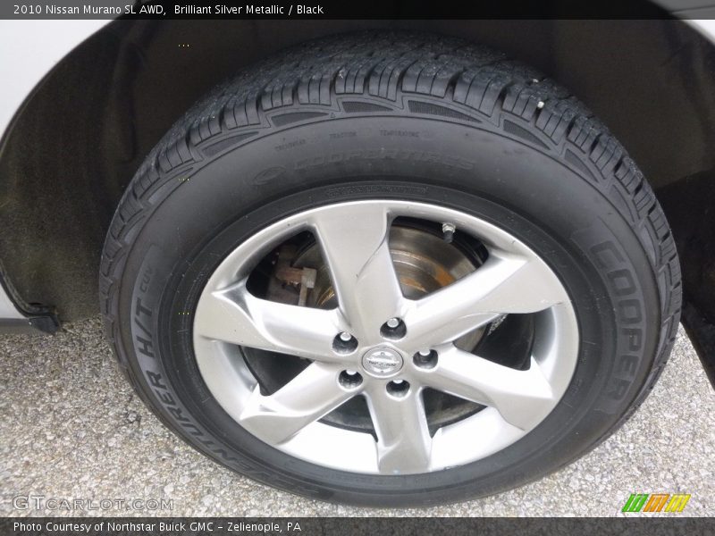 Brilliant Silver Metallic / Black 2010 Nissan Murano SL AWD