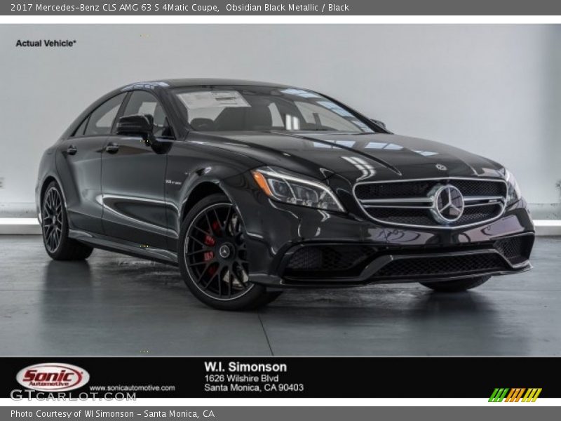 Obsidian Black Metallic / Black 2017 Mercedes-Benz CLS AMG 63 S 4Matic Coupe