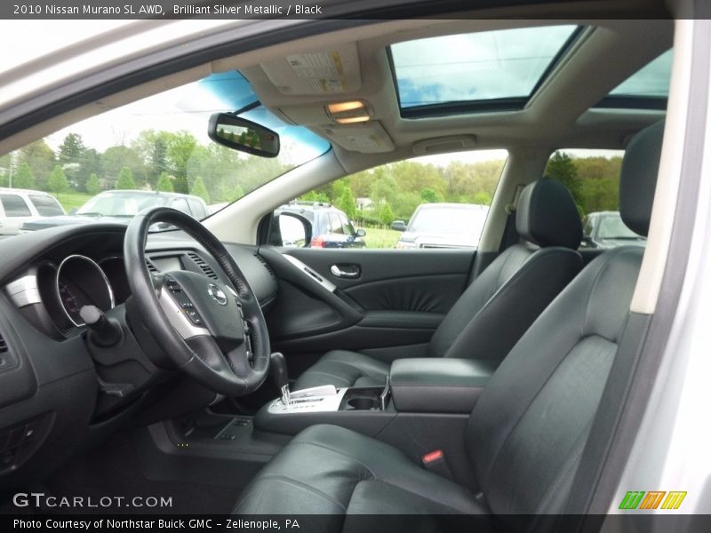 Brilliant Silver Metallic / Black 2010 Nissan Murano SL AWD