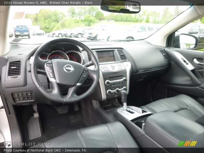 Brilliant Silver Metallic / Black 2010 Nissan Murano SL AWD