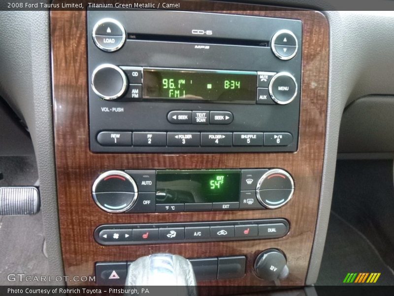 Titanium Green Metallic / Camel 2008 Ford Taurus Limited