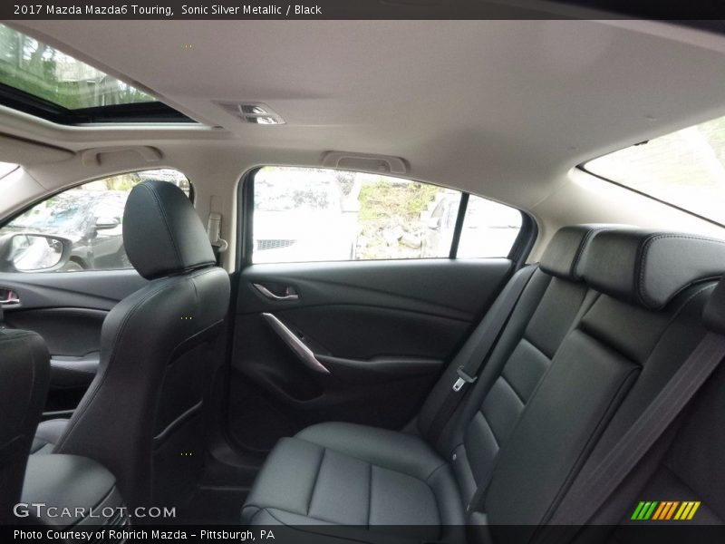 Sonic Silver Metallic / Black 2017 Mazda Mazda6 Touring